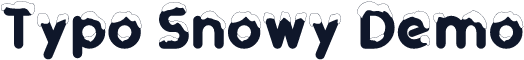 Typo Snowy Demo