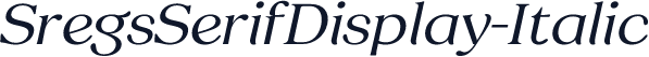 SregsSerifDisplay-Italic