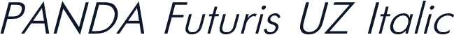 PANDA Futuris UZ Italic