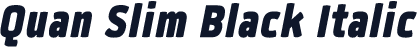 Quan Slim Black Italic