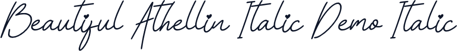 Beautiful Athellin Italic Demo Italic
