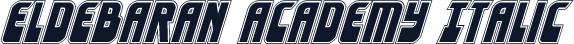 Eldebaran Academy Italic