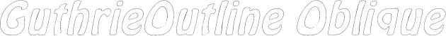 GuthrieOutline Oblique
