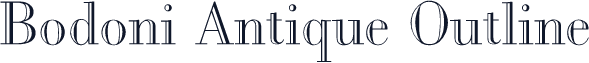 Bodoni Antique Outline