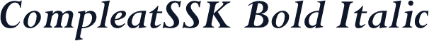 CompleatSSK Bold Italic