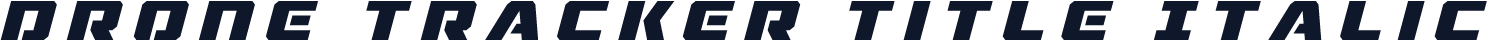 Drone Tracker Title Italic