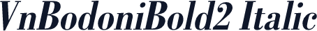 VnBodoniBold2 Italic