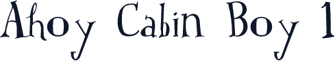 Ahoy Cabin Boy 1