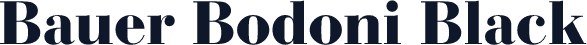 Bauer Bodoni Black