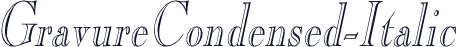 GravureCondensed-Italic