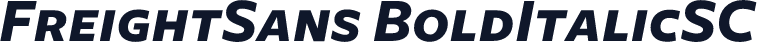 FreightSans BoldItalicSC