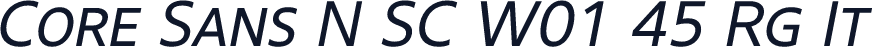 Core Sans N SC W01 45 Rg It