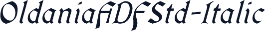 OldaniaADFStd-Italic
