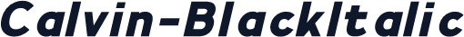 ☞Calvin-BlackItalic