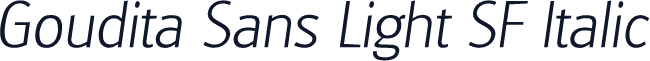 Goudita Sans Light SF Italic
