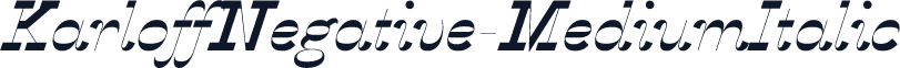 KarloffNegative-MediumItalic
