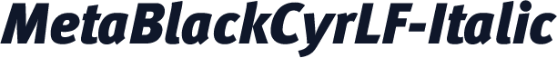 MetaBlackCyrLF-Italic