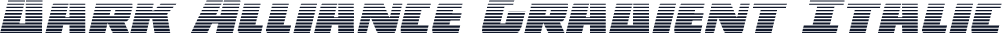 Dark Alliance Gradient Italic