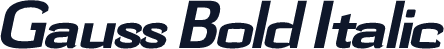 Gauss Bold Italic