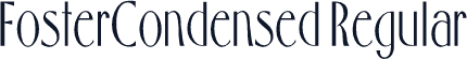 FosterCondensed Regular