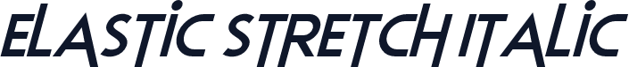 Elastic Stretch Italic
