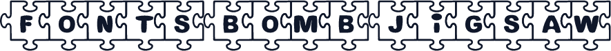Fonts Bomb JiGSAW