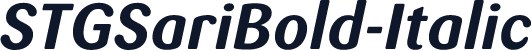 STGSariBold-Italic