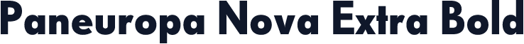 Paneuropa Nova Extra Bold