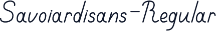 Savoiardisans-Regular