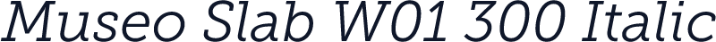 Museo Slab W01 300 Italic