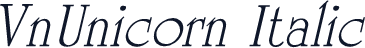 VnUnicorn Italic