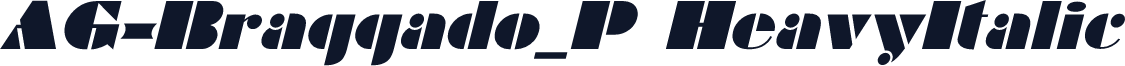 AG-Braggado_P HeavyItalic