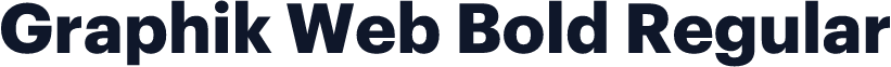 Graphik Web Bold Regular
