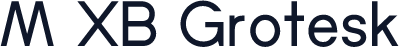 M XB Grotesk