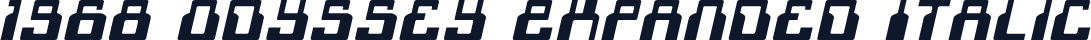 1968 Odyssey Expanded Italic