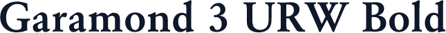 Garamond 3 URW Bold