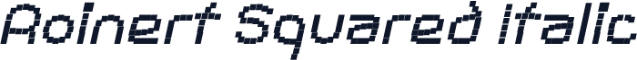 Roinert Squared Italic