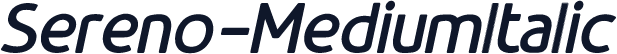 Sereno-MediumItalic