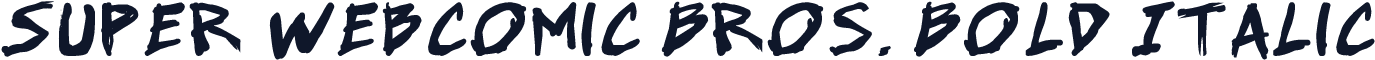 Super Webcomic Bros. Bold Italic
