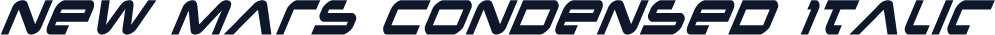 New Mars Condensed Italic