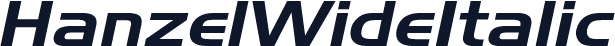 HanzelWideItalic