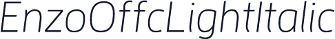 EnzoOffcLightItalic