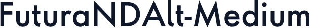 ☞FuturaNDAlt-Medium