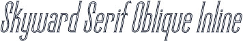 Skyward Serif Oblique Inline