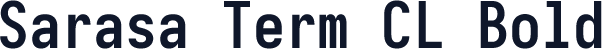 Sarasa Term CL Bold