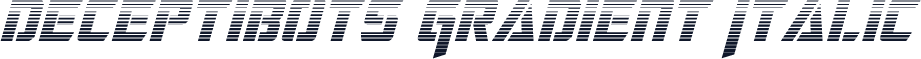 Deceptibots Gradient Italic