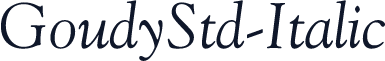 GoudyStd-Italic