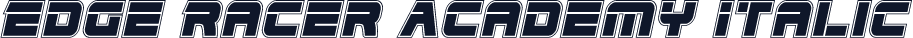 Edge Racer Academy Italic