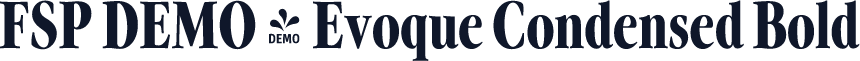 FSP DEMO - Evoque Condensed Bold