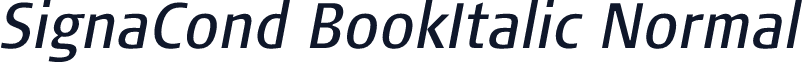 SignaCond BookItalic Normal